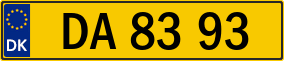 Trailer License Plate